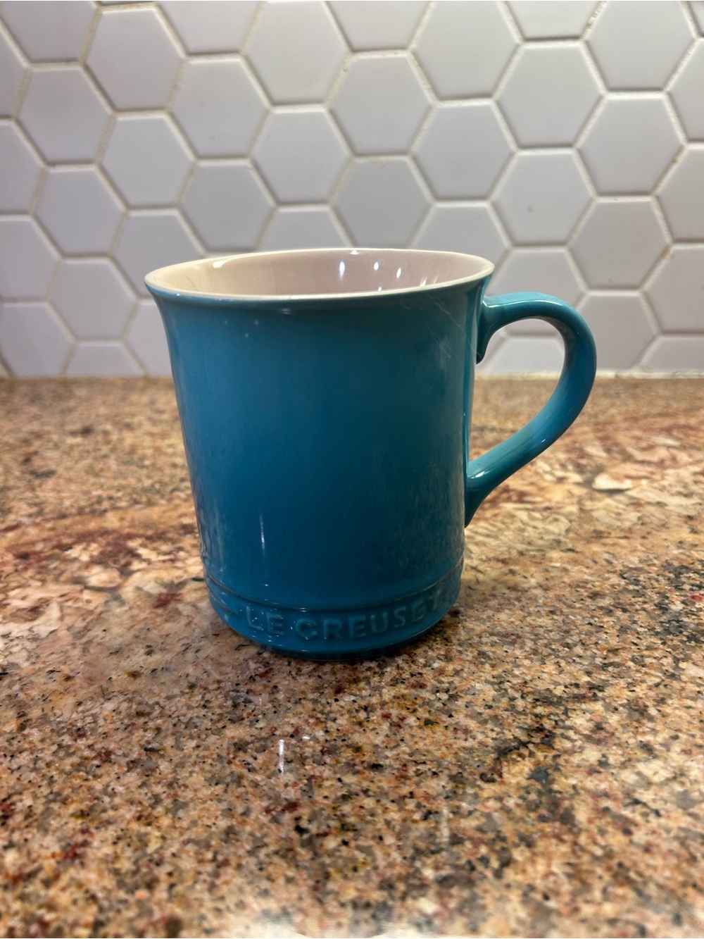 NWT Le Creuset Caribbean Stoneware Mug - Classic Home Dining Cup